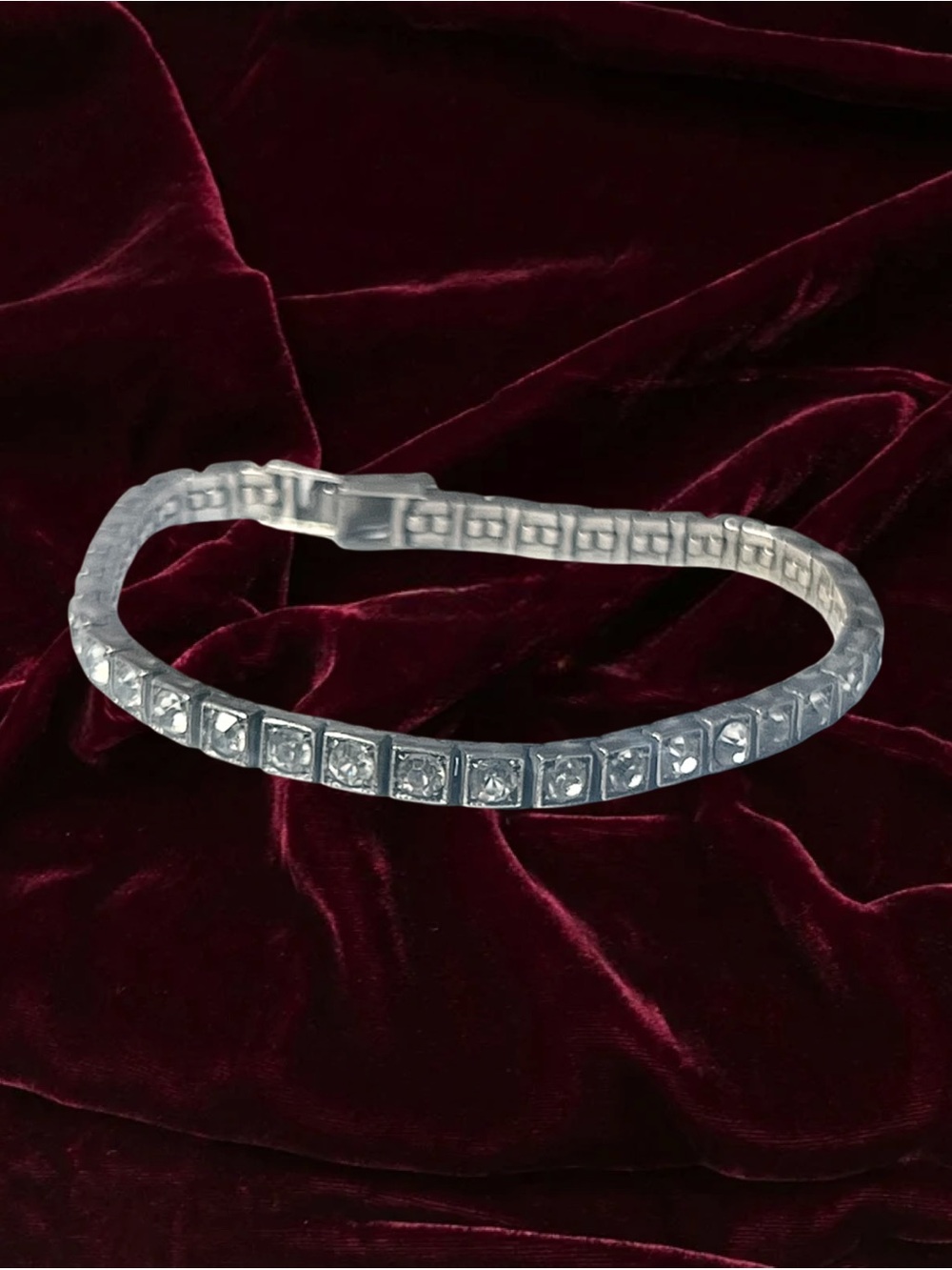 Classic Silver Tennis Bracelet with Clear Stones - Women Jewelry